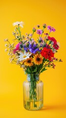 Ebullient Summer: A Symphony of Flowers Against a Sunny Backdrop