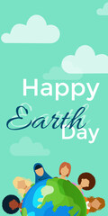 Earth day illustration. Vector concept for graphic and web design, business presentation, marketing and print material. International Mother Earth Day. Ecology and environmental protection.