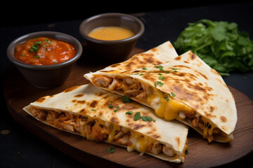 Meat and cheese quesadilla generative AI