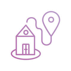 location icon with white background vector stock illustration