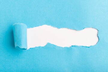 Blue blank price tag template or sticker label for text