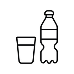 soft drink icon with white background vector stock illustration