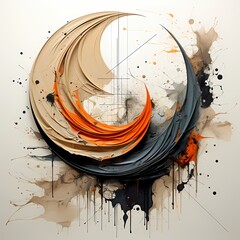 abstract background with circles  art work for decoration, inspiration 