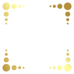 gold frame and circle element
