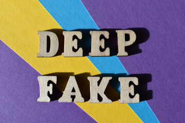 Deep Fake, words as banner headline - obrazy, fototapety, plakaty