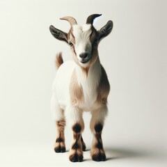 goat on white background