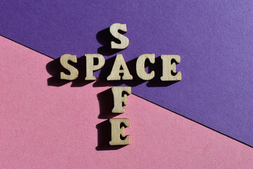 Safe Space, words in crossword form