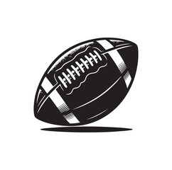 AMERICAN FOOTBALL VECTOR SILHOUETTE STYLE