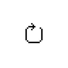 Pixel circle icon, logo, shape, symbol, arts, design, icon