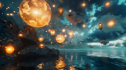 Whimsical Dreams: Floating Objects in Ultra Realistic 8K - Fantasy Art