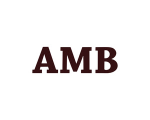 AMB Logo design vector template