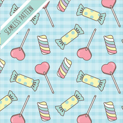 seamless pattern with lollipops