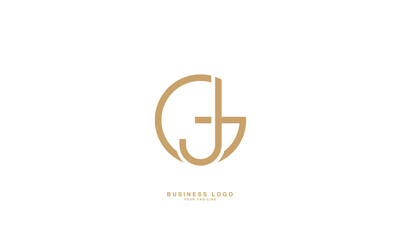 GJ, JG, G, J, Abstract Letters Logo Monogram