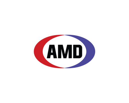 AMD Logo design vector template