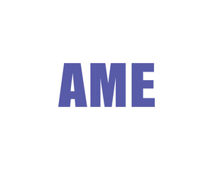 AME logo design vector template