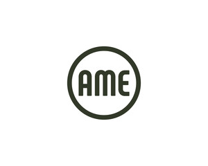 AME logo design vector template