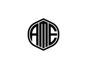 AME logo design vector template