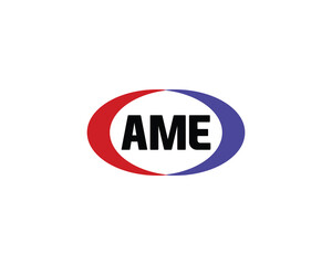 AME logo design vector template