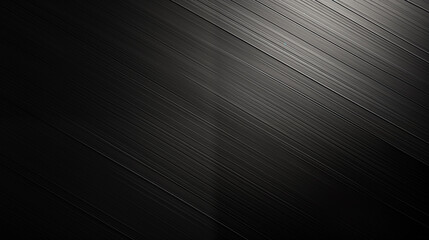 Minimalist black wood panel diagonal pattern. Spotlight black wall of building texture abstract background design. Flooring vinyl dark interior styling backdrop textured wallpaper