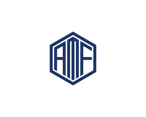 AMF Logo design vector template