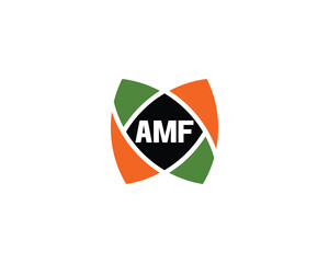 AMF Logo design vector template