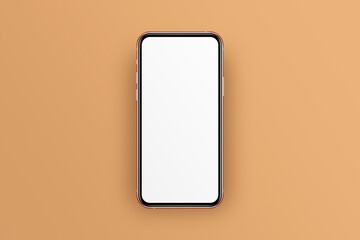 Smart phone LCD monitor personal computer isolated app template. Blank telephone screen mockup frame display to showcase website design project or application.