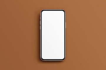 Smart phone LCD monitor personal computer isolated app template. Blank telephone screen mockup frame display to showcase website design project or application.