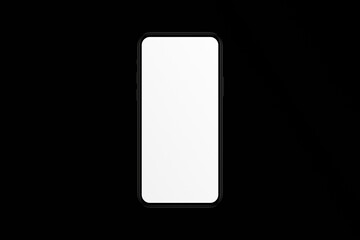 Smart phone LCD monitor personal computer isolated app template. Blank telephone screen mockup frame display to showcase website design project or application.