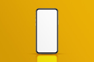 Smart phone LCD monitor personal computer isolated app template. Blank telephone screen mockup frame display to showcase website design project or application.