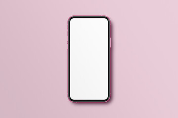 Smart phone LCD monitor personal computer isolated app template. Blank telephone screen mockup frame display to showcase website design project or application.