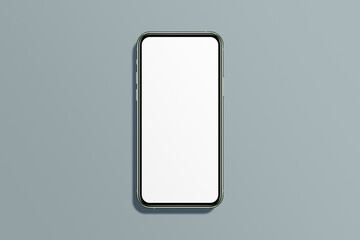 Smart phone LCD monitor personal computer isolated app template. Blank telephone screen mockup frame display to showcase website design project or application.