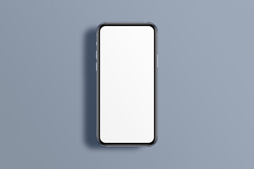 Smart phone LCD monitor personal computer isolated app template. Blank telephone screen mockup frame display to showcase website design project or application.