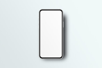 Smart phone LCD monitor personal computer isolated app template. Blank telephone screen mockup frame display to showcase website design project or application.