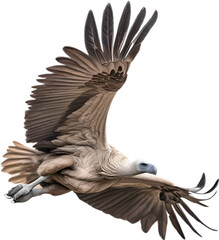 Griffon Vulture. Close-up colored-pencil sketch of a Griffon Vulture, Gyps fulvus.