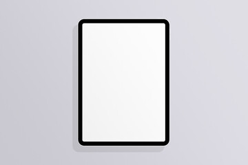 Smart phone tablet LCD monitor personal computer isolated app template. Blank telephone pad screen mockup frame display to showcase website design project or application.