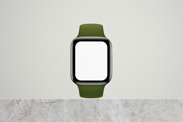 Smart watch phone tablet LCD monitor personal computer isolated app template. Blank telephone pad screen mockup frame display to showcase website design project or application.