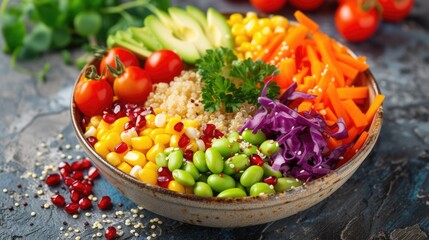 Vibrant Vegan Buddha Bowl