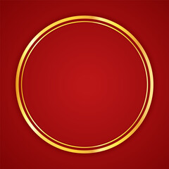 Happy Chinese new year 2024. Chinese new year banner for show product. Greeting card. China frame with lantern on red background.