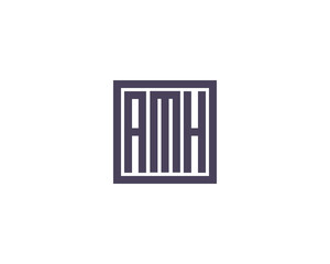 AMH Logo design vector template