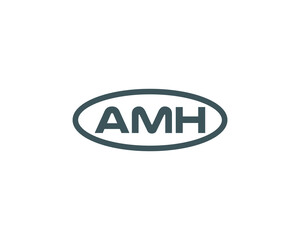 AMH Logo design vector template