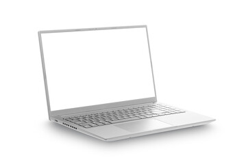 Laptop design template isolated on white background