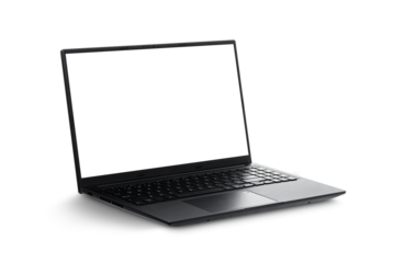 Laptop design template isolated on transparent background