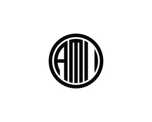 AMI logo design vector template