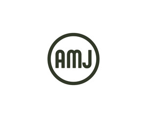 AMJ Logo design vector template