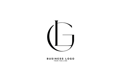 GL, LG, G, L, Abstract Letters Logo Monogram