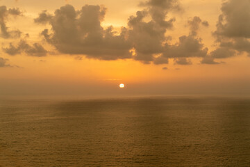 Sunset on the sea in Colombo Sri-Lanka