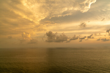 Sunset on the sea in Colombo Sri-Lanka