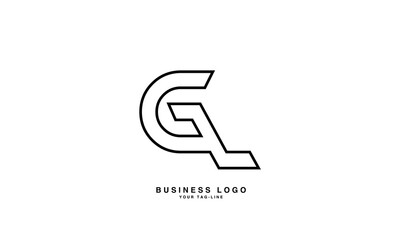 GL, LG, G, L, Abstract Letters Logo Monogram