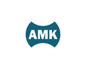 AMK logo design vector template