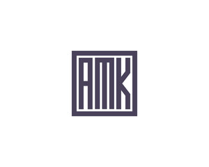 AMK logo design vector template